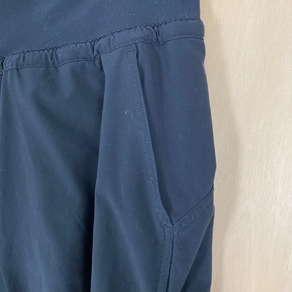 Athleta Attitude Lined Pants Womens 10P Black Ruched Jogger Activewear Pull On - Picture 3 of 13